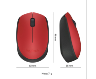 Logitech M171 czerwona - 285735 - zdjęcie 13